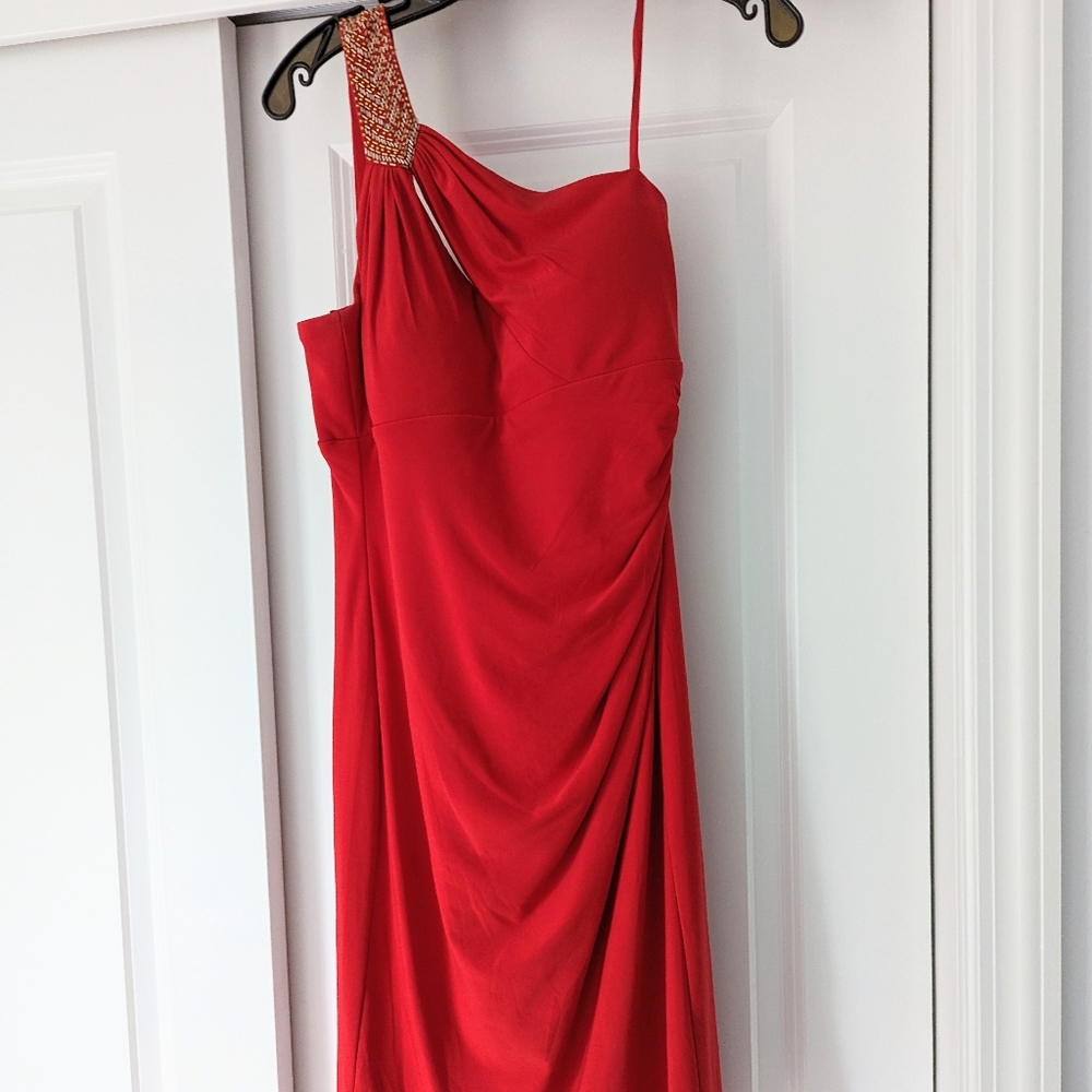 Cache one shoulder dress